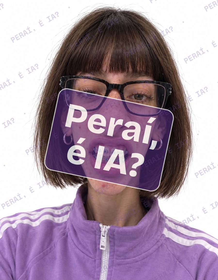 Personagem de IA, rosto de frente