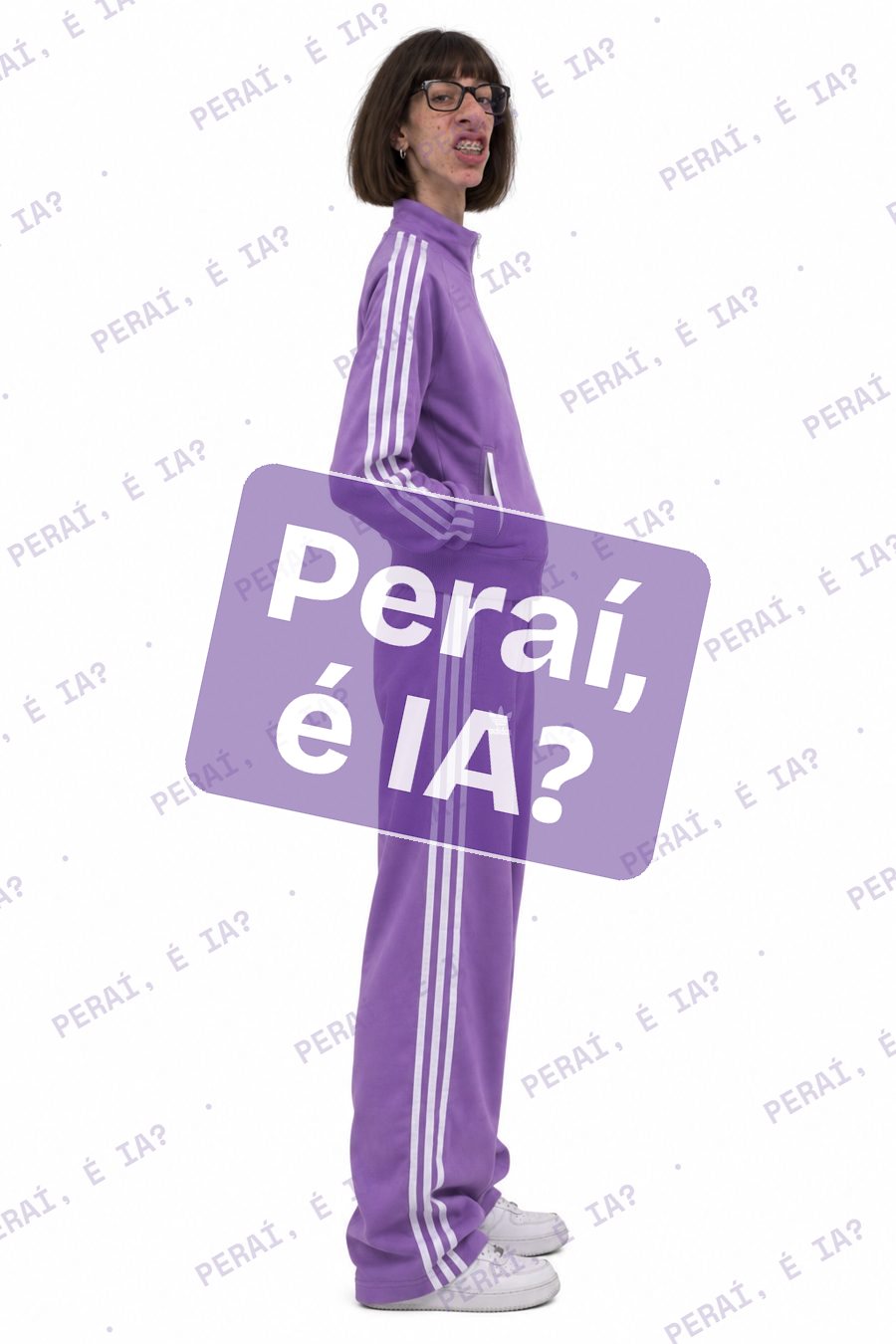 Personagem de IA de perfil